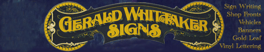 Gerald Whittaker Signs for traditional hand-lettered signage.