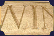 Wood carving for lettering and decoration